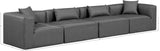 Cube Vegan Leather Modular Sofa - Luxurious Contemporary Design for Modern Living Spaces