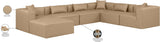 Cube Vegan Leather Modular Sectional: Luxurious, Contemporary Design for Elegant Living Spaces