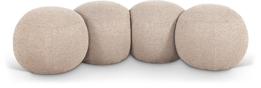 Apollo - Boucle Fabric Bench