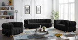 Gwen Velvet Loveseat - Luxurious Comfort & Contemporary Style with Tufting and Custom Legs Options