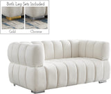 Gwen Velvet Loveseat - Luxurious Comfort & Contemporary Style with Tufting and Custom Legs Options