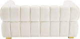 Gwen Velvet Loveseat - Luxurious Comfort & Contemporary Style with Tufting and Custom Legs Options