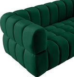 Gwen Velvet Loveseat - Luxurious Comfort & Contemporary Style with Tufting and Custom Legs Options
