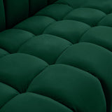 Gwen Velvet Loveseat - Luxurious Comfort & Contemporary Style with Tufting and Custom Legs Options