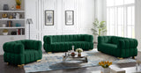 Gwen Velvet Loveseat - Luxurious Comfort & Contemporary Style with Tufting and Custom Legs Options