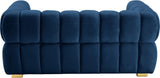 Gwen Velvet Loveseat - Luxurious Comfort & Contemporary Style with Tufting and Custom Legs Options