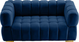 Gwen Velvet Loveseat - Luxurious Comfort & Contemporary Style with Tufting and Custom Legs Options