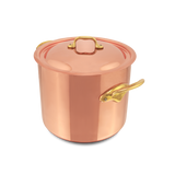 Mauviel M'Heritage M'150 B Copper Stockpot With Lid Brass Handles, 9.9-Qt
