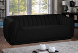 Dixie Velvet Sofa - Chic Contemporary Design with Deep Channel Tufting for Elegant Living Spaces