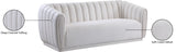 Dixie Velvet Sofa - Chic Contemporary Design with Deep Channel Tufting for Elegant Living Spaces