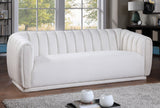 Dixie Velvet Sofa - Chic Contemporary Design with Deep Channel Tufting for Elegant Living Spaces