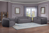 Dixie Velvet Sofa - Chic Contemporary Design with Deep Channel Tufting for Elegant Living Spaces