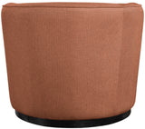 Mylah Chair – Luxurious Polyester Fabric Accent Chair with Black Solid Wood Base for Cozy Spaces
