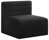 Quincy Modular Armless Chair - Elegant Contemporary Design with Cloud-Like Comfort and Tufting
