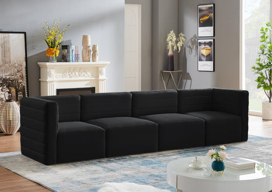 Quincy Modular Sofa - Elegant Contemporary Design with Cloud-Like Comfort and Channel Tufting