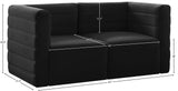 Quincy Modular Sofa - Elegant Contemporary Design with Cloud-Like Comfort and Channel Tufting