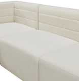 Quincy Modular Armless Chair - Elegant Contemporary Design with Cloud-Like Comfort and Tufting