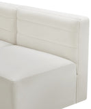 Quincy Modular Armless Chair - Elegant Contemporary Design with Cloud-Like Comfort and Tufting