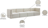 Quincy Modular Sofa - Elegant Contemporary Design with Cloud-Like Comfort and Channel Tufting