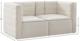 Quincy Modular Sofa - Elegant Contemporary Design with Cloud-Like Comfort and Channel Tufting