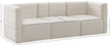 Quincy Modular Sofa - Elegant Contemporary Design with Cloud-Like Comfort and Channel Tufting