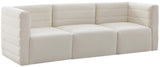 Quincy Modular Sofa - Elegant Contemporary Design with Cloud-Like Comfort and Channel Tufting