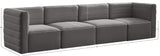 Quincy Modular Sofa - Elegant Contemporary Design with Cloud-Like Comfort and Channel Tufting