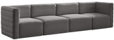 Quincy Modular Sofa - Elegant Contemporary Design with Cloud-Like Comfort and Channel Tufting