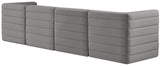 Quincy Modular Sofa - Elegant Contemporary Design with Cloud-Like Comfort and Channel Tufting