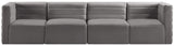 Quincy Modular Sofa - Elegant Contemporary Design with Cloud-Like Comfort and Channel Tufting