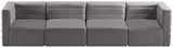 Quincy Modular Sofa - Elegant Contemporary Design with Cloud-Like Comfort and Channel Tufting