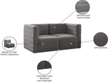 Quincy Modular Sofa - Elegant Contemporary Design with Cloud-Like Comfort and Channel Tufting