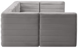 Quincy Velvet Modular Sectional Sofa - Modern Elegance with Cloud-Like Comfort & Stylish Design