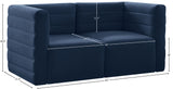 Quincy Modular Sofa - Elegant Contemporary Design with Cloud-Like Comfort and Channel Tufting