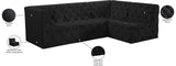 Tuft Velvet Modular Sectional - Deep Button Tufting, Stylish Design for Endless Configurations