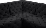Tuft Velvet Modular Sectional - Deep Button Tufting, Stylish Design for Endless Configurations