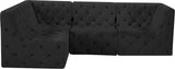 Tuft Velvet Modular Sectional - Deep Button Tufting, Stylish Design for Endless Configurations