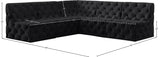 Tuft Velvet Modular Sectional - Deep Button Tufting, Stylish Design for Endless Configurations