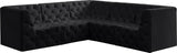 Tuft Velvet Modular Sectional - Deep Button Tufting, Stylish Design for Endless Configurations