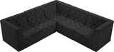 Tuft Velvet Modular Sectional - Deep Button Tufting, Stylish Design for Endless Configurations