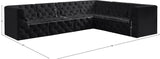 Tuft Velvet Modular Sectional - Deep Button Tufting, Stylish Design for Endless Configurations