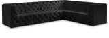 Tuft Velvet Modular Sectional - Deep Button Tufting, Stylish Design for Endless Configurations