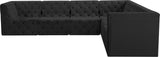Tuft Velvet Modular Sectional - Deep Button Tufting, Stylish Design for Endless Configurations