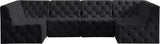 Tuft Velvet Modular Sectional - Deep Button Tufting, Stylish Design for Endless Configurations