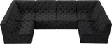 Tuft Velvet Modular Sectional - Deep Button Tufting, Stylish Design for Endless Configurations