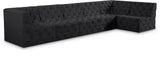 Tuft Velvet Modular Sectional - Deep Button Tufting, Stylish Design for Endless Configurations