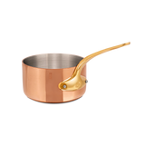 Mauviel M'Heritage M'200 B Copper Sauce Pan With Lid, Brass Handle