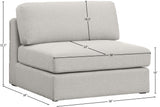 Beckham Contemporary Armless Chair - Modular Design for Infinite Configurations in Any Space