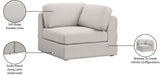 Beckham Contemporary Corner Chair - Modular Design with Soft Upholstery for Stylish Living Spaces
