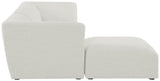 Miramar Modular Sectional: Luxurious Cream Linen Upholstery for Ultimate Comfort and Style